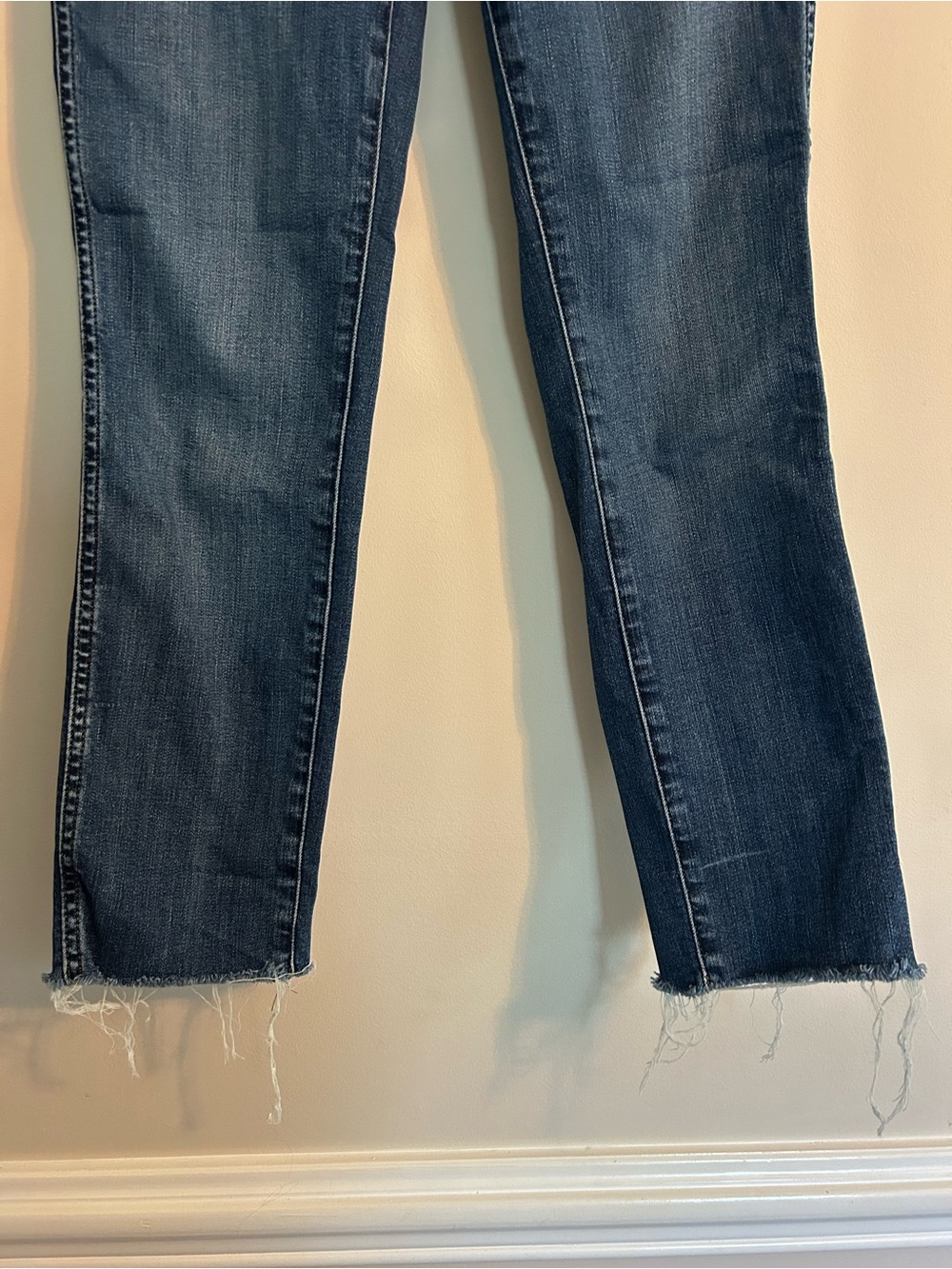 J. Crew High-Rise Button-Fly Ankle Jeans - Dark Blue - Picture 2 of 6